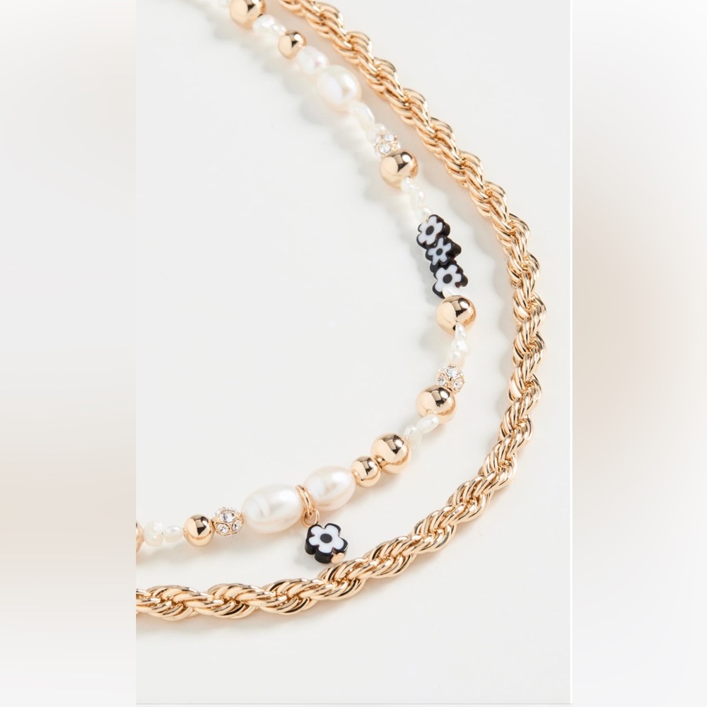 Dannijo Lucy 10K Gold-Plated & Multi-Stone Double-Strand Necklace NWT - Picture 6 of 16